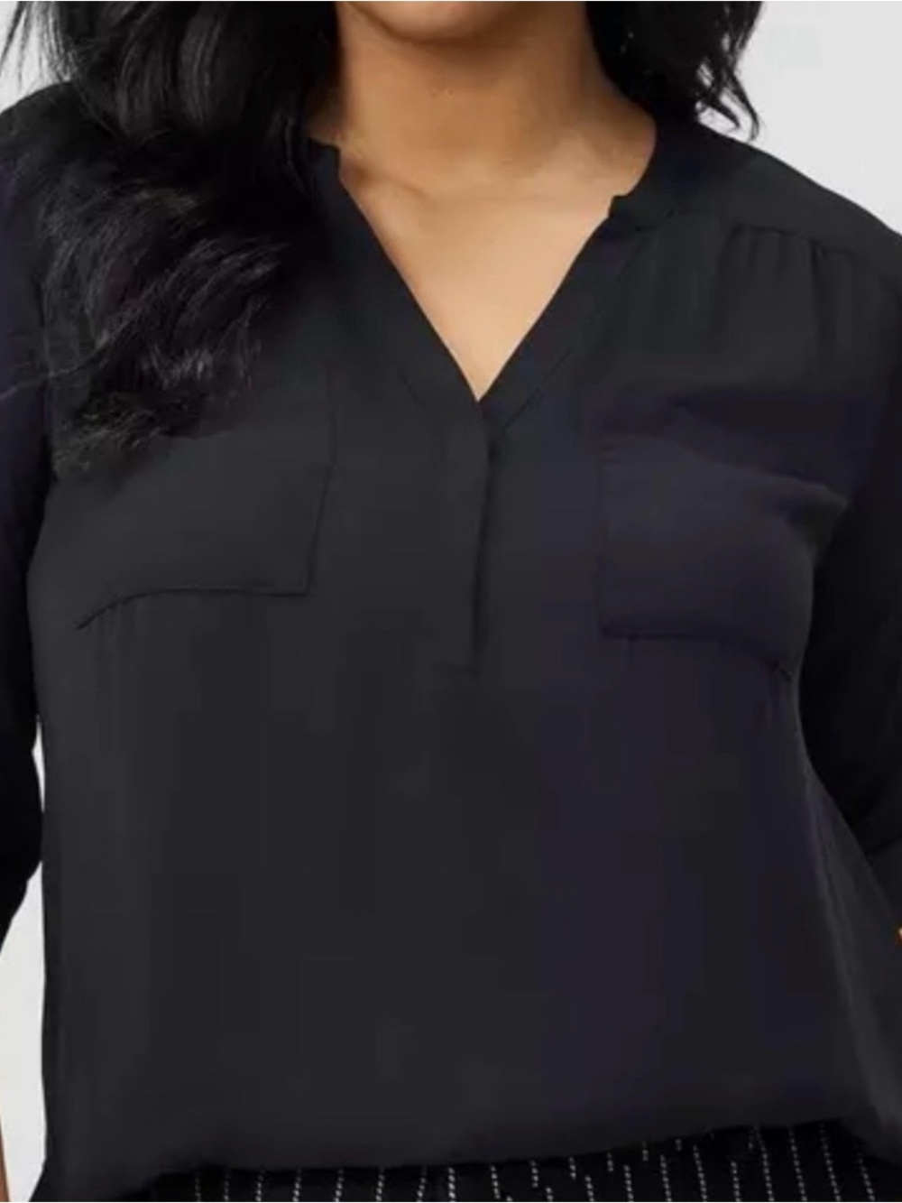 Torrid Blouse Georgette black, perfect from business to casual